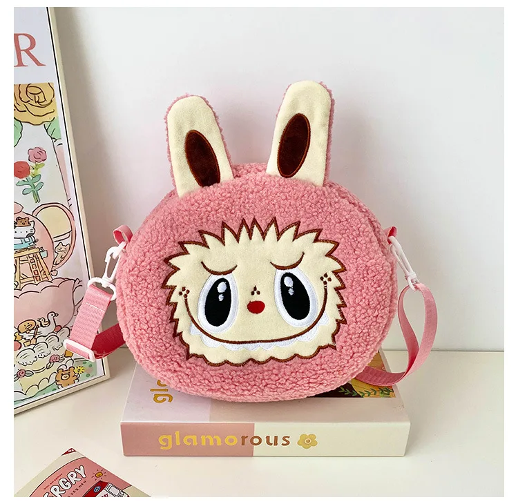 Labu Crossbody Bag Cartoon Backpack Doll Change Plush Bag Children'S Backpack Cartoon Bag Shoulder Bag Handbag Girl Gift Labu Crossbody Bag Cartoon Backpack Doll Change Plush Bag Children'S Backpack Cartoon Bag Shoulder Bag Handbag Girl Gift