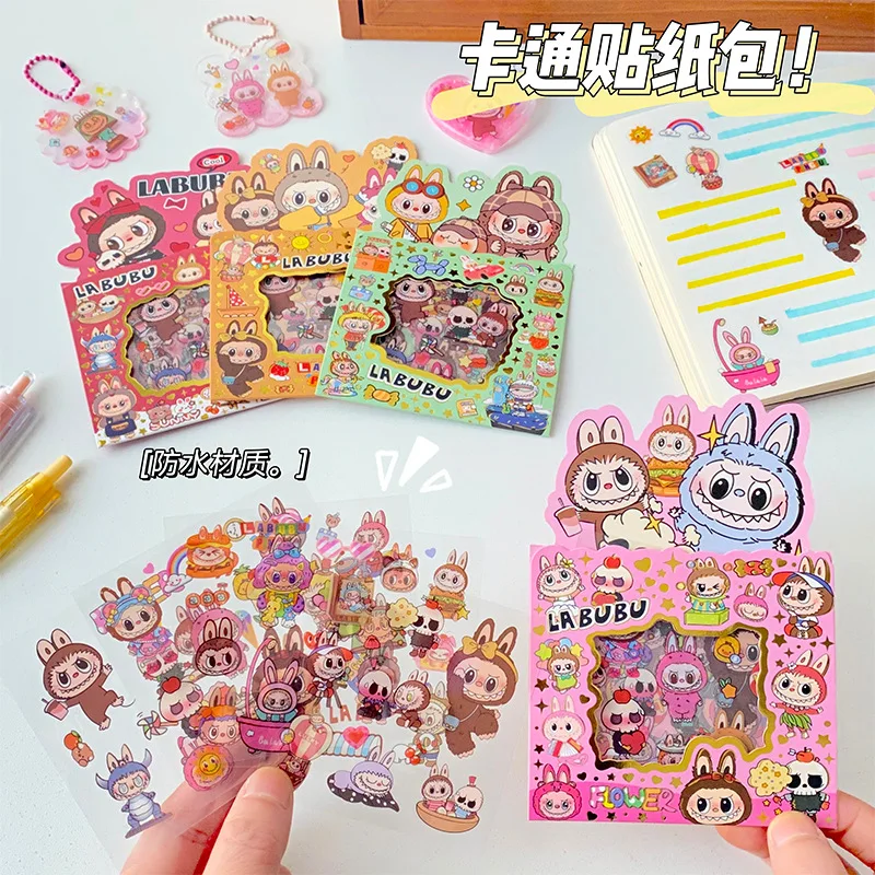 Cartoon Labubu Series Sticker 5pcs Cute Waterproof Sticker Creative Handbook Material Stickers Labubu Stickers for Children Cartoon Labubu Series Sticker 5pcs Cute Waterproof Sticker Creative Handbook Material Stickers Labubu Stickers for Children