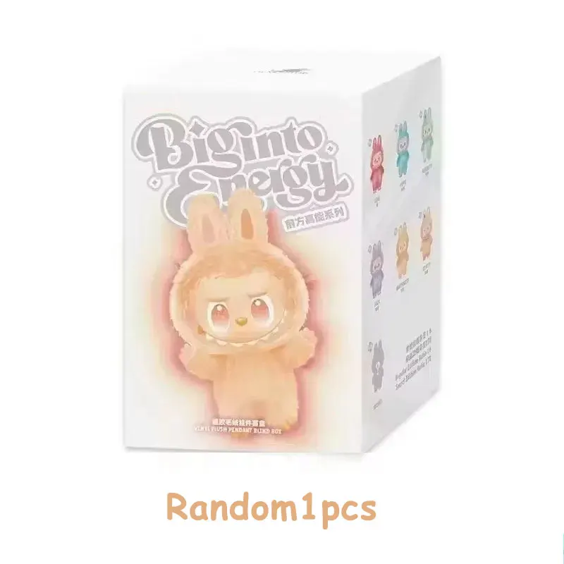 High Quality Macaron For Labubu V3 The Monsters Big Into Energy Series Blind Box Vinyl Plush Doll Pendant Gradient Color Gift