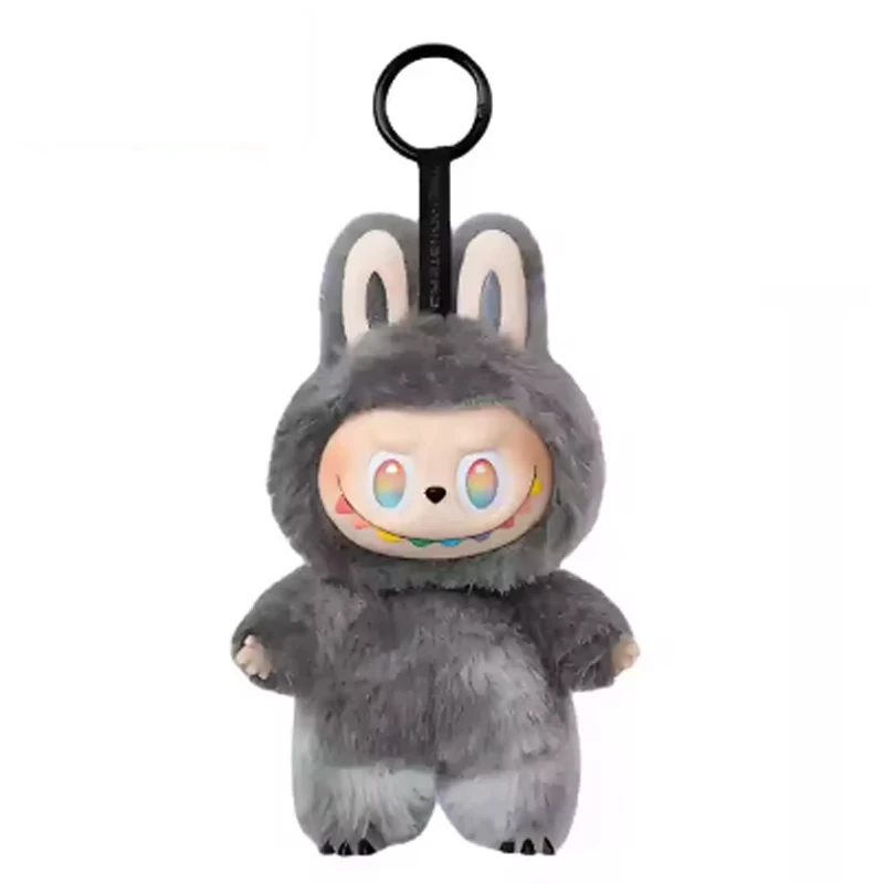 1:1 Quality Kawaii Monster For Labubu Series PVC Macaron Pendant Doll Monster Keychain Birthday Holiday Kids Gift