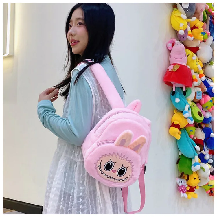 2024 Labubu Bakcpack for Girls Kids Cute Cartoon Plush Doll Bag Student Kawaii Backpack Outdoor Travel Bag 2024 Labubu Bakcpack for Girls Kids Cute Cartoon Plush Doll Bag Student Kawaii Backpack Outdoor Travel Bag