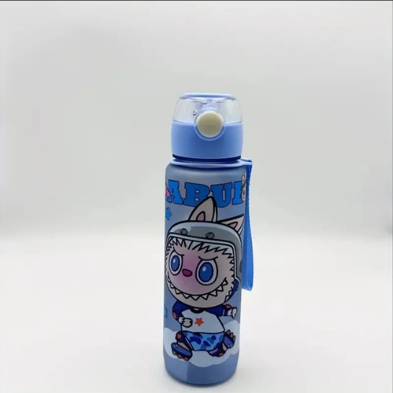 BPA-Free Visually Appealing Cartoon Water Bottle with Straw - Leak-Proof, Portable for Outdoor Sports, Fitness, Travel BPA-Free Visually Appealing Cartoon Water Bottle with Straw - Leak-Proof, Portable for Outdoor Sports, Fitness, Travel