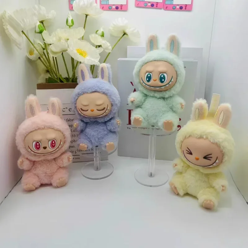 New High Quality Macaron 2 The Monsters Labubu Sitting Party Vinyl Plush Blind Box Decorative Surprise Box Doll Collection Gift