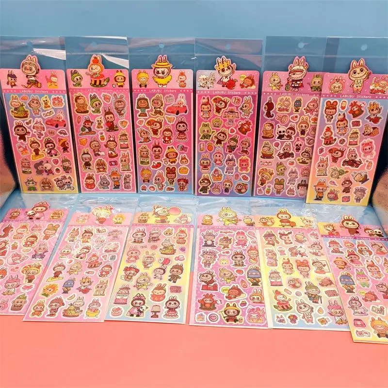 20Sheets Cartoon Labubu Stickers Laser Cute Graffiti Decoration Scrapbook Laptop Luggage Phone Case Sticker Waterproof Decal Toy 20Sheets Cartoon Labubu Stickers Laser Cute Graffiti Decoration Scrapbook Laptop Luggage Phone Case Sticker Waterproof Decal Toy