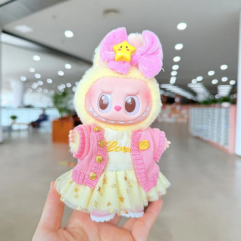 Original 17cm labubu clothes outfit Plush doll clothes Macaron Cute Clothing DIY Kid Gift Clothes Hair accessories v1v2 clothes Original 17cm labubu clothes outfit Plush doll clothes Macaron Cute Clothing DIY Kid Gift Clothes Hair accessories v1v2 clothes
