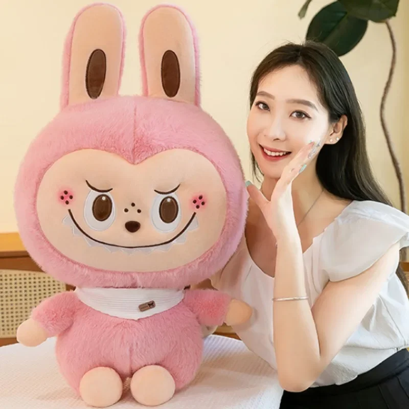 85cm Big Size Labubu Funny Cartoon Anime Plush Stuffed Doll Room Plushies Pillow Kawai Ornaments Children's Holiday Gifts