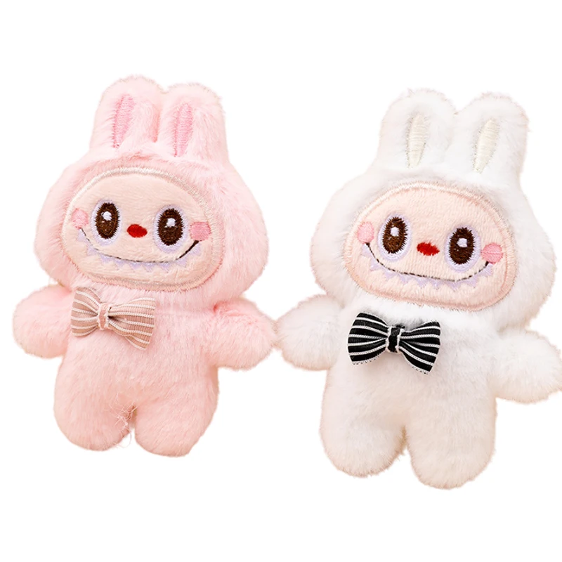 Cartoon Labubu Plush Toys Doll Keychain Kawaii Anime Pendant Keyring Cute Children Girls Birthday Gifts Backpack Hang Cartoon Labubu Plush Toys Doll Keychain Kawaii Anime Pendant Keyring Cute Children Girls Birthday Gifts Backpack Hang