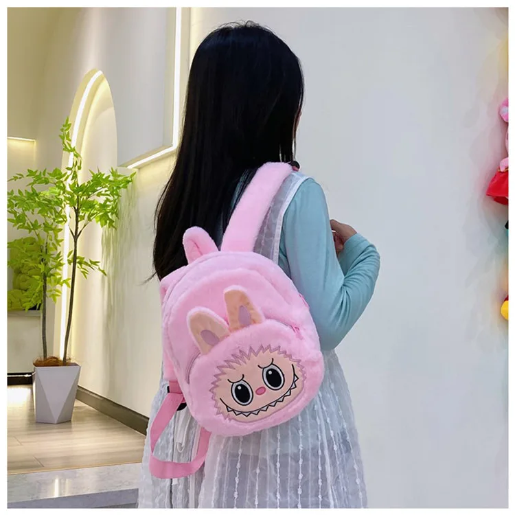 2024 Labubu Bakcpack for Girls Kids Cute Cartoon Plush Doll Bag Student Kawaii Backpack Outdoor Travel Bag 2024 Labubu Bakcpack for Girls Kids Cute Cartoon Plush Doll Bag Student Kawaii Backpack Outdoor Travel Bag