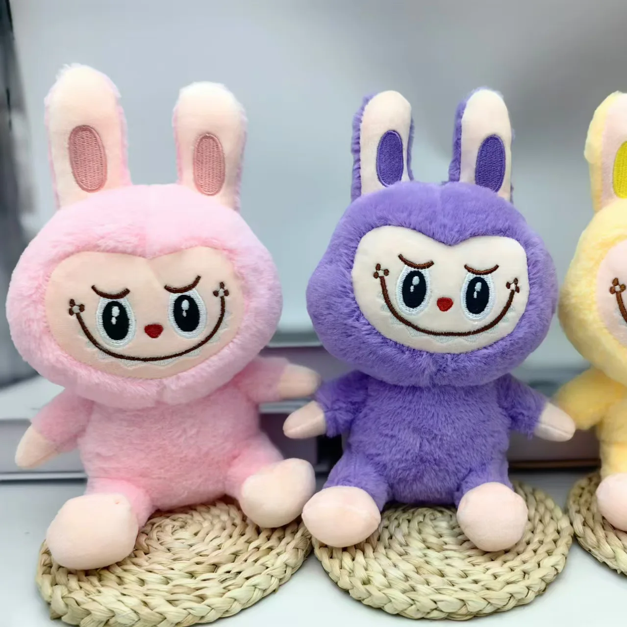 25cm Kawaii Labubu Rabbit Stuffed Plush Play Cartoon Anime Labubu Plush Doll Sleeping Pillow Giving Girlfriend Birthday Gift