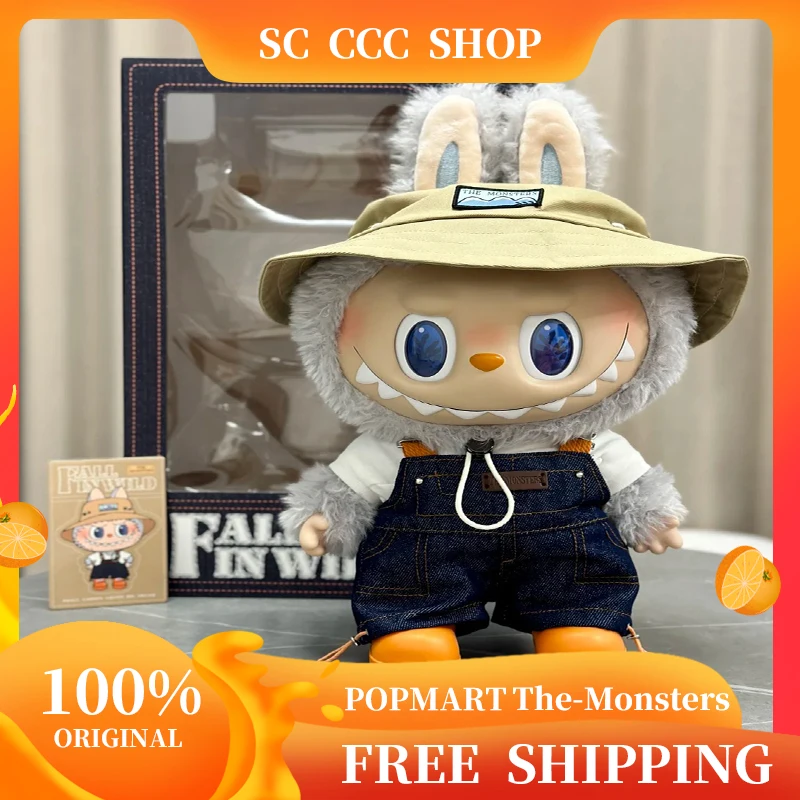 Popmart The Monsters 40cm Big baby Fall In Wild Spring Wild Home Series Glue Dolls Labubu Dolls Decoration Gifts Replica 1:1