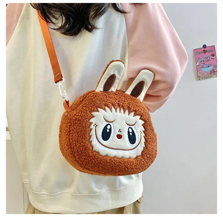 Labu Crossbody Bag Cartoon Backpack Doll Change Plush Bag Children'S Backpack Cartoon Bag Shoulder Bag Handbag Girl Gift Labu Crossbody Bag Cartoon Backpack Doll Change Plush Bag Children'S Backpack Cartoon Bag Shoulder Bag Handbag Girl Gift
