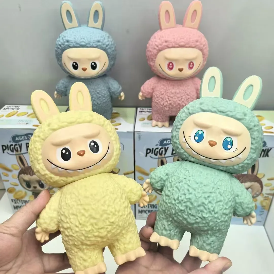 Cute Monster Labubu Piggy Bank Figurine Model Ornament For Children And Students Labubu Coin Piggy Bank Doll Decoration Kid Gift Cute Monster Labubu Piggy Bank Figurine Model Ornament For Children And Students Labubu Coin Piggy Bank Doll Decoration Kid Gift