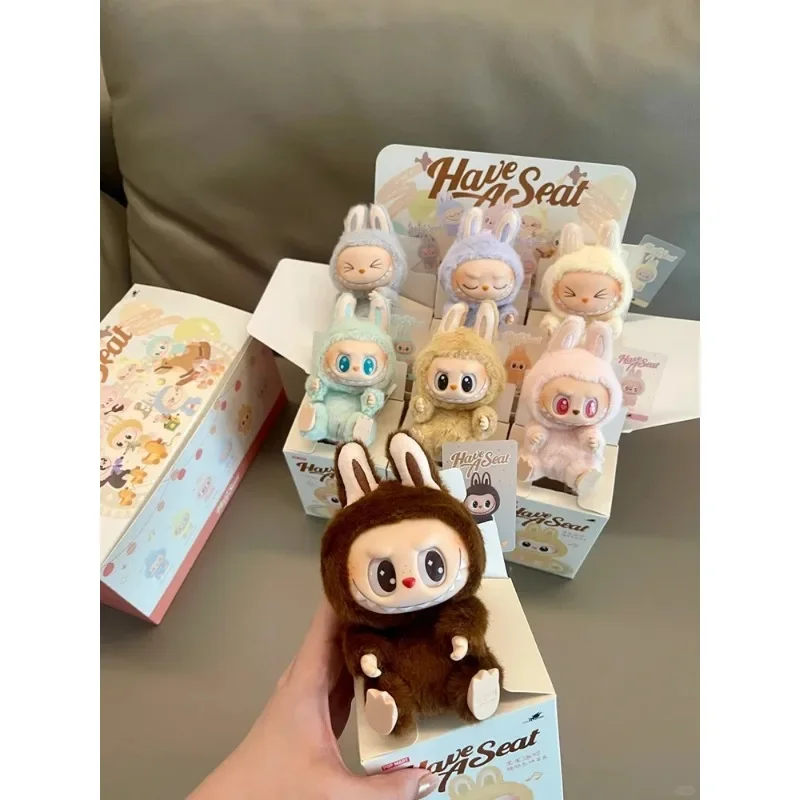 Labubu Authentic Sitting Banquet Vinyl Face 2.0 Series Pendant Doll Home Decoration Keychain Series Model Children's Toy Gift Labubu Authentic Sitting Banquet Vinyl Face 2.0 Series Pendant Doll Home Decoration Keychain Series Model Children's Toy Gift