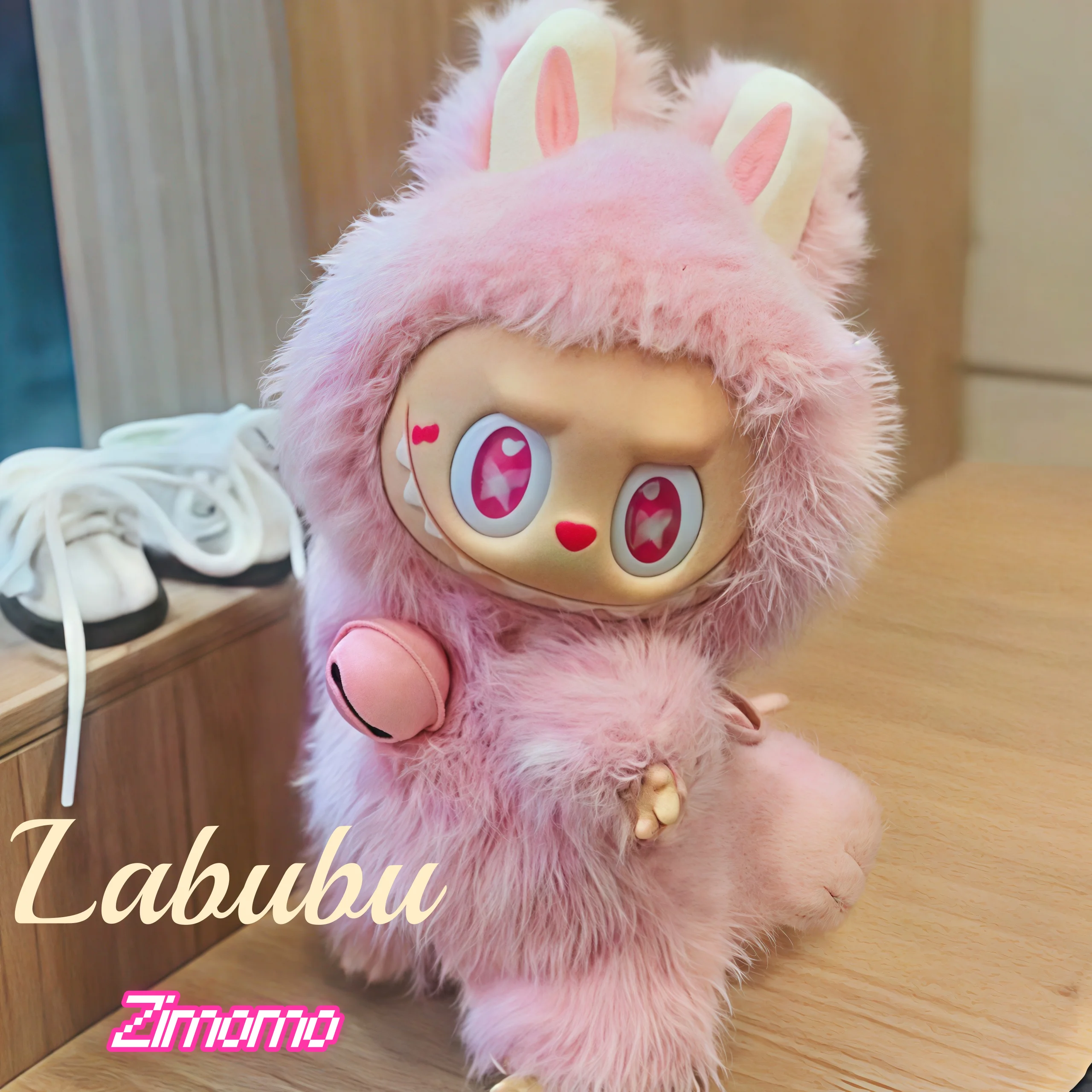 2025 Hot Selling Labubu Pink Luck Change Handmade Modification Cute Doll Replica Desktop Decoration Trendy Decor Holiday Gifts 2025 Hot Selling Labubu Pink Luck Change Handmade Modification Cute Doll Replica Desktop Decoration Trendy Decor Holiday Gifts