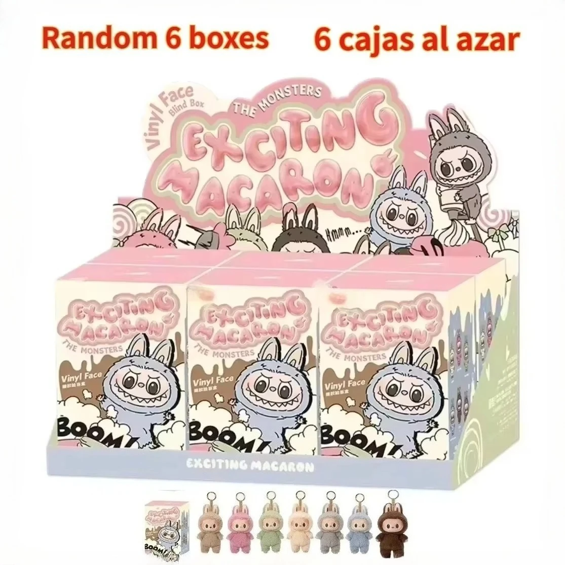 New High Quality Macaron 2 The Monsters Labubu Sitting Party Vinyl Plush Blind Box Decorative Surprise Box Doll Collection Gift