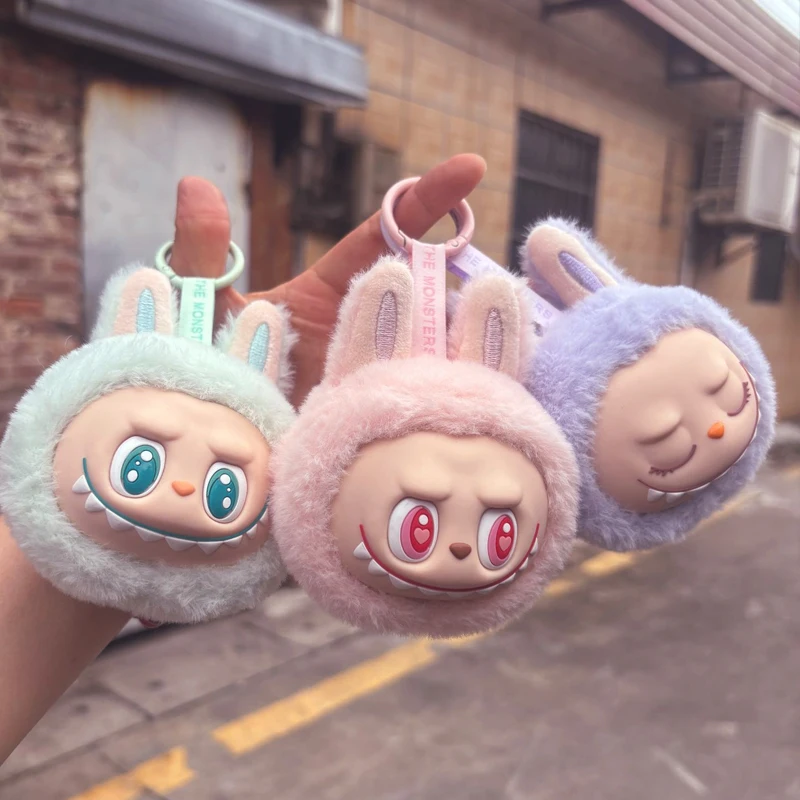 Labubu 2nd Generation Series Multi Color Cute Doll Head Plush Toy Backpack Pendant Keychain Anime Peripheral Mysterious Box Gift
