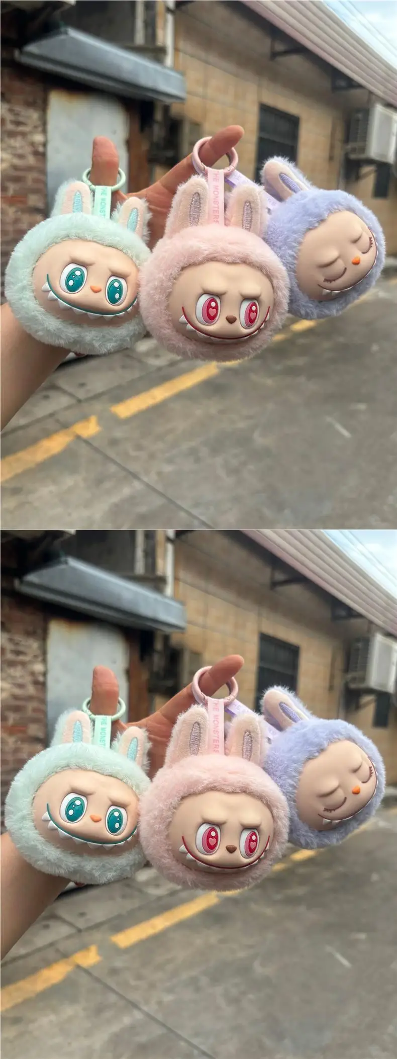 Labubu 2nd Generation Series Multi Color Cute Doll Head Plush Toy Backpack Pendant Keychain Anime Peripheral Mysterious Box Gift