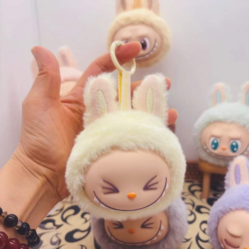 Labubu 2nd Generation Series Multi Color Cute Doll Head Plush Toy Backpack Pendant Keychain Anime Peripheral Mysterious Box Gift