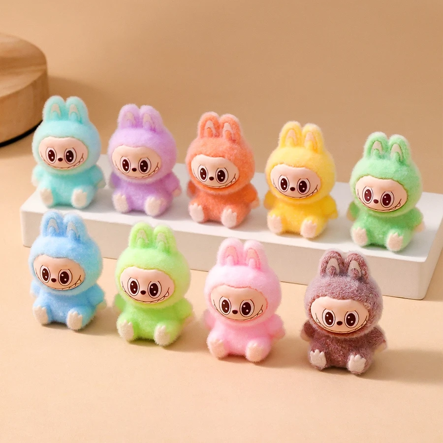 1/9PCS 4cm Cartoon Labubu Series Mini Flocking Exquisite Cute Doll Gift Diy Pendant Accessories Decoration Kawaii Toys Gifts 1/9PCS 4cm Cartoon Labubu Series Mini Flocking Exquisite Cute Doll Gift Diy Pendant Accessories Decoration Kawaii Toys Gifts