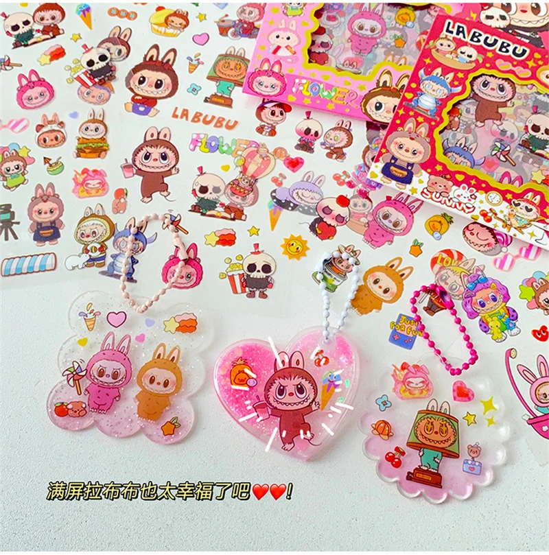 Cartoon Labubu Series Sticker 5pcs Cute Waterproof Sticker Creative Handbook Material Stickers Labubu Stickers for Children Cartoon Labubu Series Sticker 5pcs Cute Waterproof Sticker Creative Handbook Material Stickers Labubu Stickers for Children