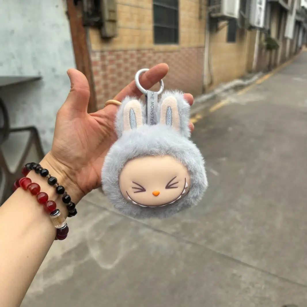 Labubu 2nd Generation Series Multi Color Cute Doll Head Plush Toy Backpack Pendant Keychain Anime Peripheral Mysterious Box Gift