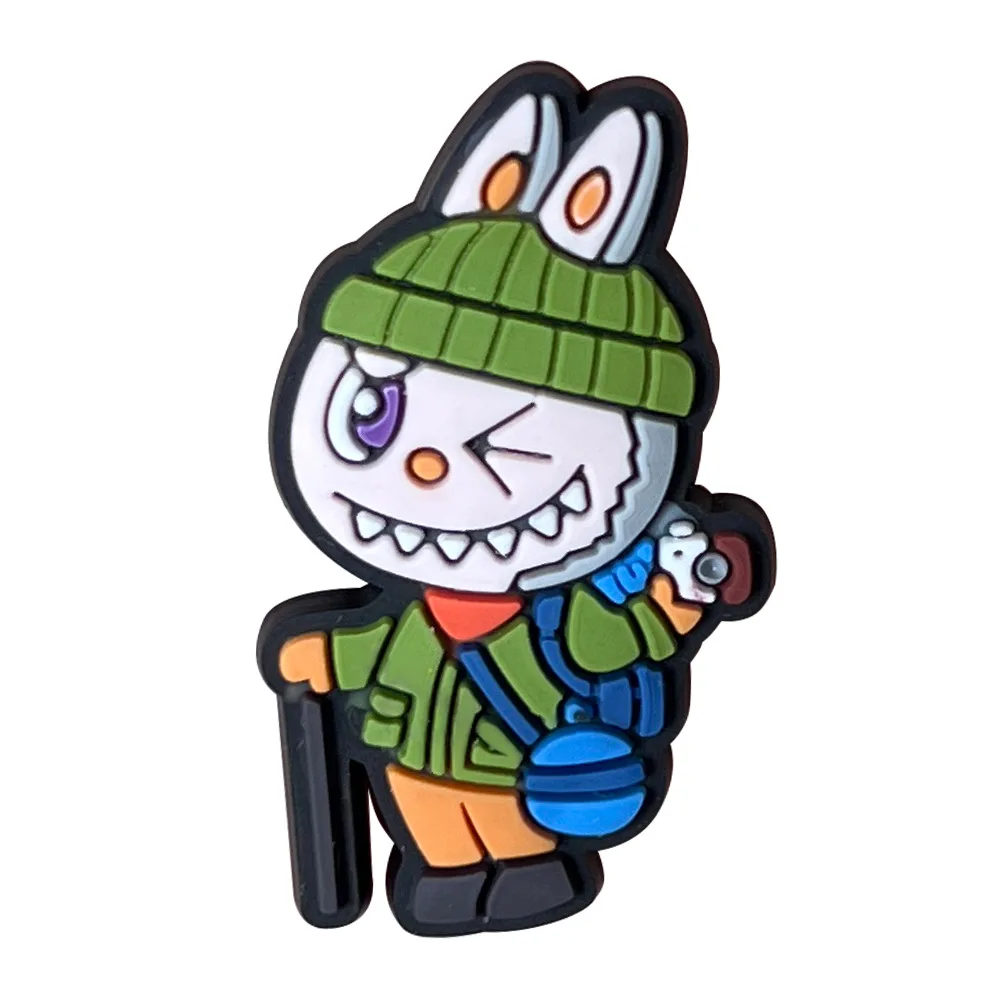 10pcs Labubu Shoe Flower Buckle for Men Women Anime Cartoon Cute Applique Boys Girls Shoes DIY Decorative Products Patch Toys 10pcs Labubu Shoe Flower Buckle for Men Women Anime Cartoon Cute Applique Boys Girls Shoes DIY Decorative Products Patch Toys