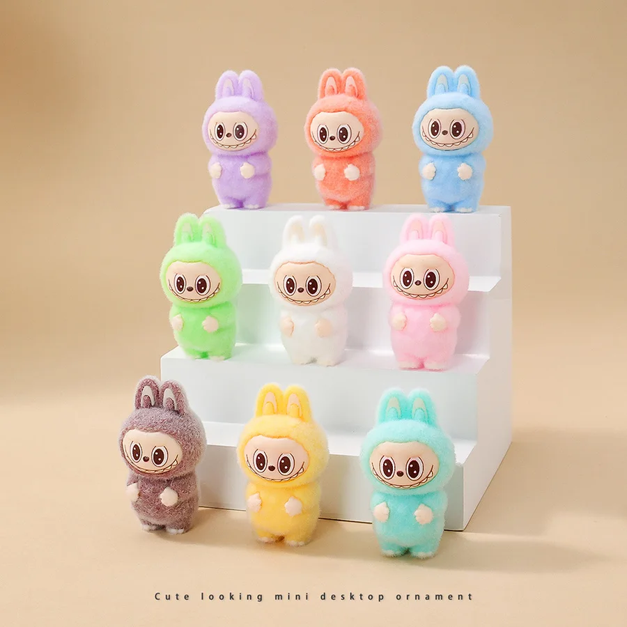 1/9PCS 4cm Cartoon Labubu Series Mini Flocking Exquisite Cute Doll Gift Diy Pendant Accessories Decoration Kawaii Toys Gifts 1/9PCS 4cm Cartoon Labubu Series Mini Flocking Exquisite Cute Doll Gift Diy Pendant Accessories Decoration Kawaii Toys Gifts
