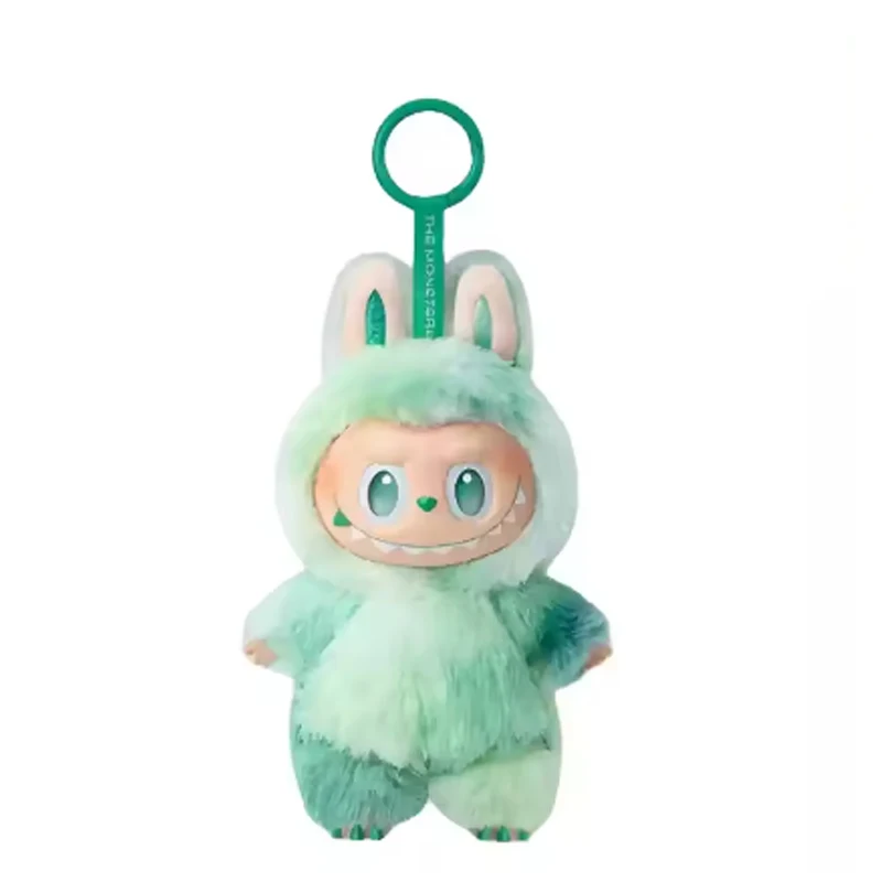 1:1 Quality Kawaii Monster For Labubu Series PVC Macaron Pendant Doll Monster Keychain Birthday Holiday Kids Gift