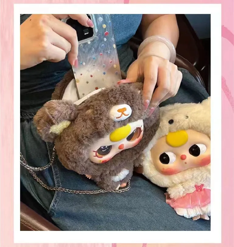 Baby Three Big Head Baby Zipper Bag Series Blind Box Desktop Exquisite Decoration Plush Doll Creative Fun Mysterious Box Gift Baby Three Big Head Baby Zipper Bag Series Blind Box Desktop Exquisite Decoration Plush Doll Creative Fun Mysterious Box Gift