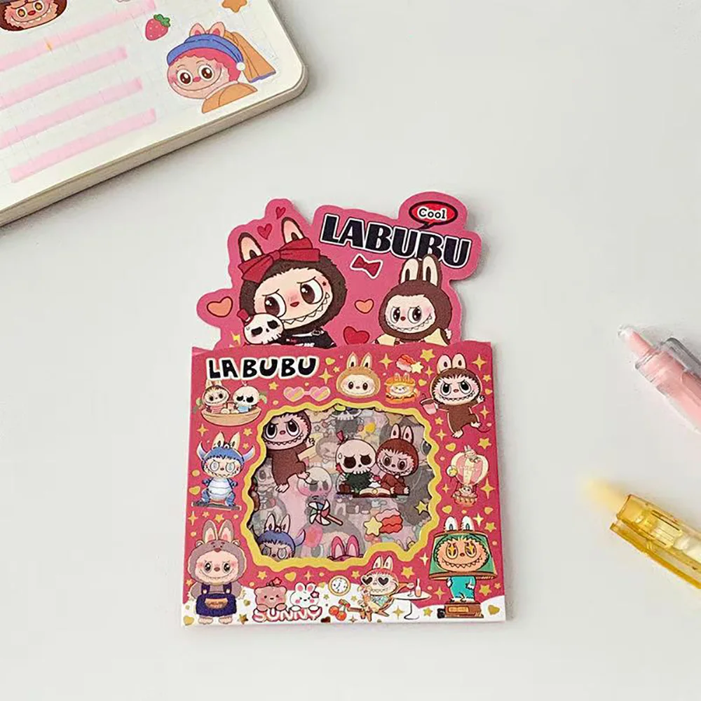 5PCS Labubu Anime Sticker Cartoon Applique Pack Transparent Waterproof Decals Diy Handbook Decoration Fashion Accessories Gifts 5PCS Labubu Anime Sticker Cartoon Applique Pack Transparent Waterproof Decals Diy Handbook Decoration Fashion Accessories Gifts
