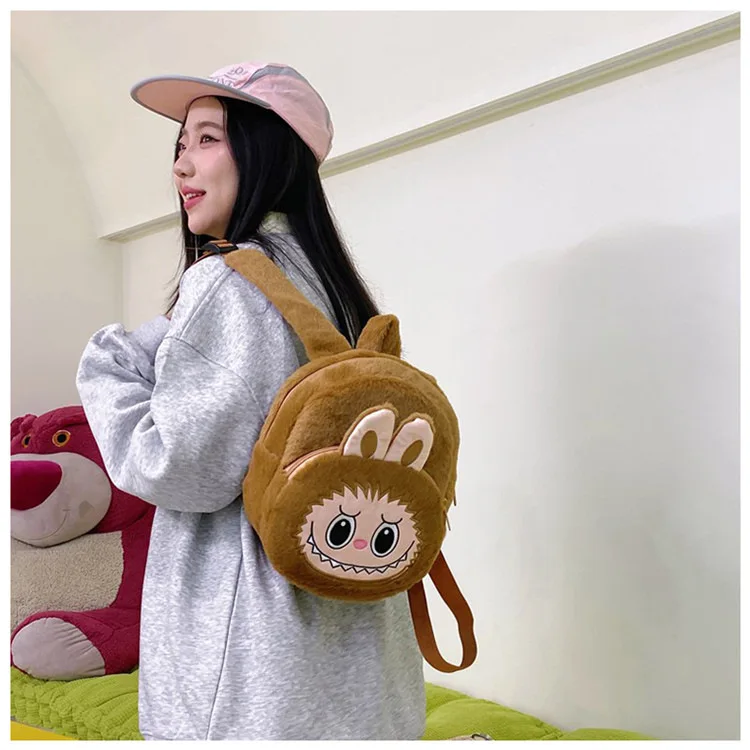 2024 Labubu Bakcpack for Girls Kids Cute Cartoon Plush Doll Bag Student Kawaii Backpack Outdoor Travel Bag 2024 Labubu Bakcpack for Girls Kids Cute Cartoon Plush Doll Bag Student Kawaii Backpack Outdoor Travel Bag