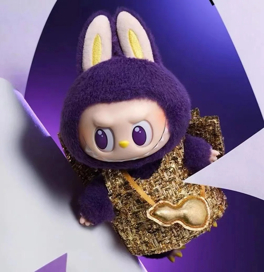 40cm Labubu Milan Fashion Week Joint Vinyl Limited Edition Plush Doll Purple Toy Doll Cute Pendant Cartoon Decor Toys Gift