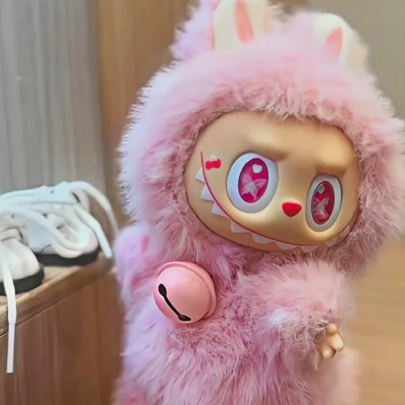 2025 Hot Selling Labubu Pink Luck Change Handmade Modification Cute Doll Replica Desktop Decoration Trendy Decor Holiday Gifts 2025 Hot Selling Labubu Pink Luck Change Handmade Modification Cute Doll Replica Desktop Decoration Trendy Decor Holiday Gifts