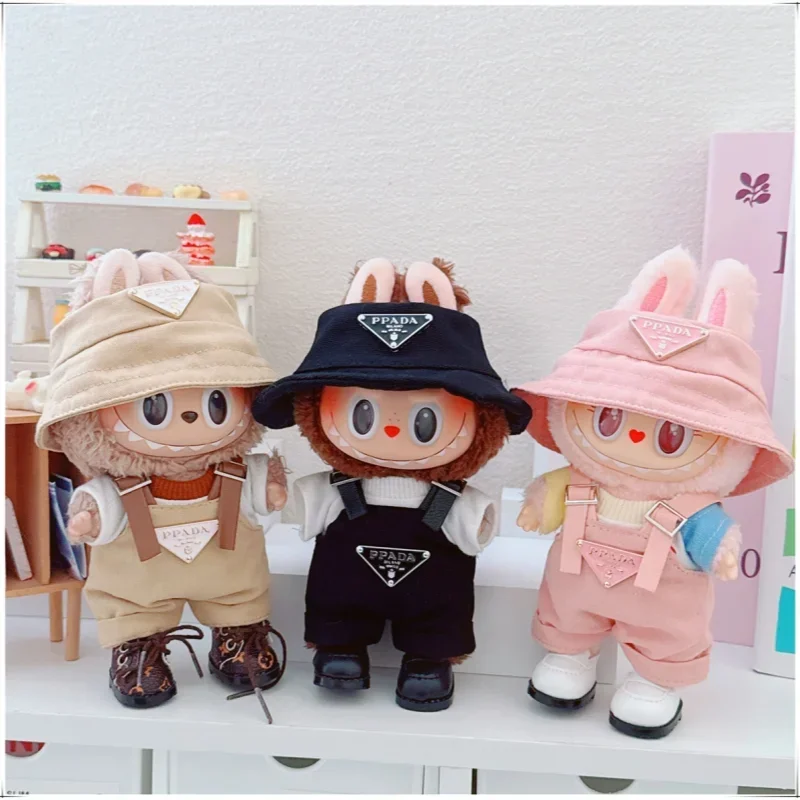 For 17cm Labubus Mini Doll Clothes Outfit Hat Clothes Shoes Labubu II Doll Accessories Cultivate Sitting Party Game Toys For 17cm Labubus Mini Doll Clothes Outfit Hat Clothes Shoes Labubu II Doll Accessories Cultivate Sitting Party Game Toys