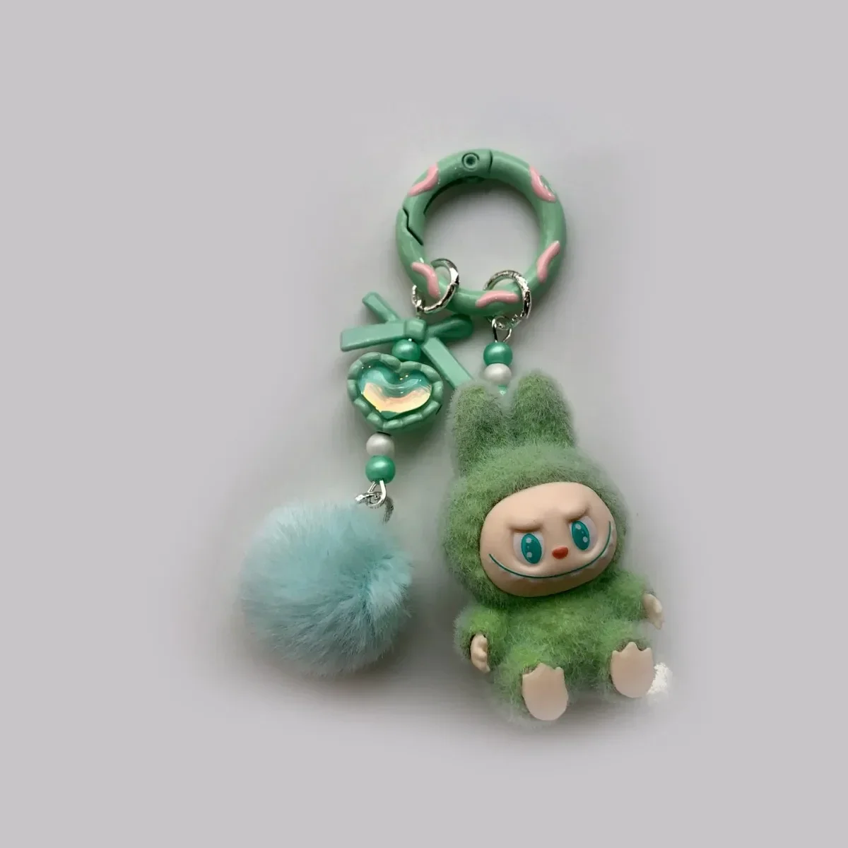 Kawaii Labubu Keychain Cartoon Creative Three-Dimensional Doll Students Schoolbag Pendant Car Keyring Women and Men Trend Gifts Kawaii Labubu Keychain Cartoon Creative Three-Dimensional Doll Students Schoolbag Pendant Car Keyring Women and Men Trend Gifts