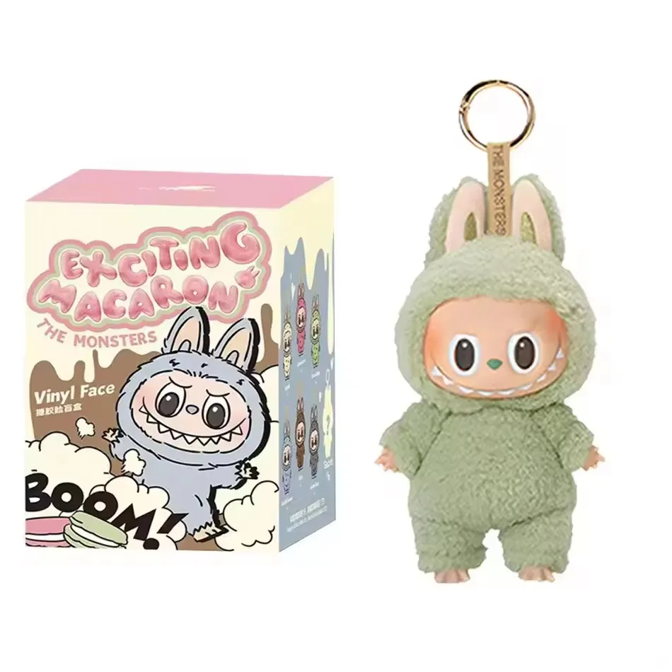 High Quality Macaron For Labubu V3 The Monsters Big Into Energy Series Blind Box Vinyl Plush Doll Pendant Gradient Color Gift