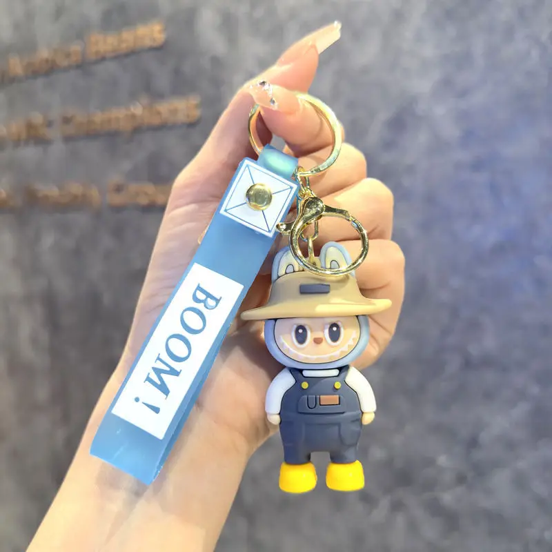 Cartoon Straw Hat Labubu Small Sheep Key Chain Pendant Cute Labubu Doll Schoolbag Car Key Pendant Accessories Gift Cartoon Straw Hat Labubu Small Sheep Key Chain Pendant Cute Labubu Doll Schoolbag Car Key Pendant Accessories Gift