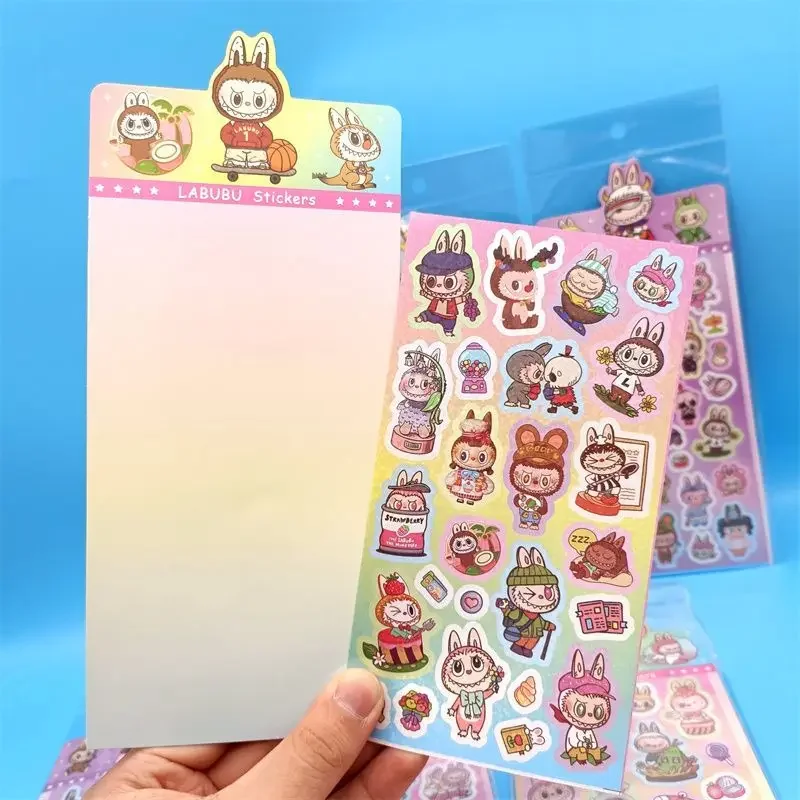 20Sheets Cartoon Labubu Stickers Laser Cute Graffiti Decoration Scrapbook Laptop Luggage Phone Case Sticker Waterproof Decal Toy 20Sheets Cartoon Labubu Stickers Laser Cute Graffiti Decoration Scrapbook Laptop Luggage Phone Case Sticker Waterproof Decal Toy
