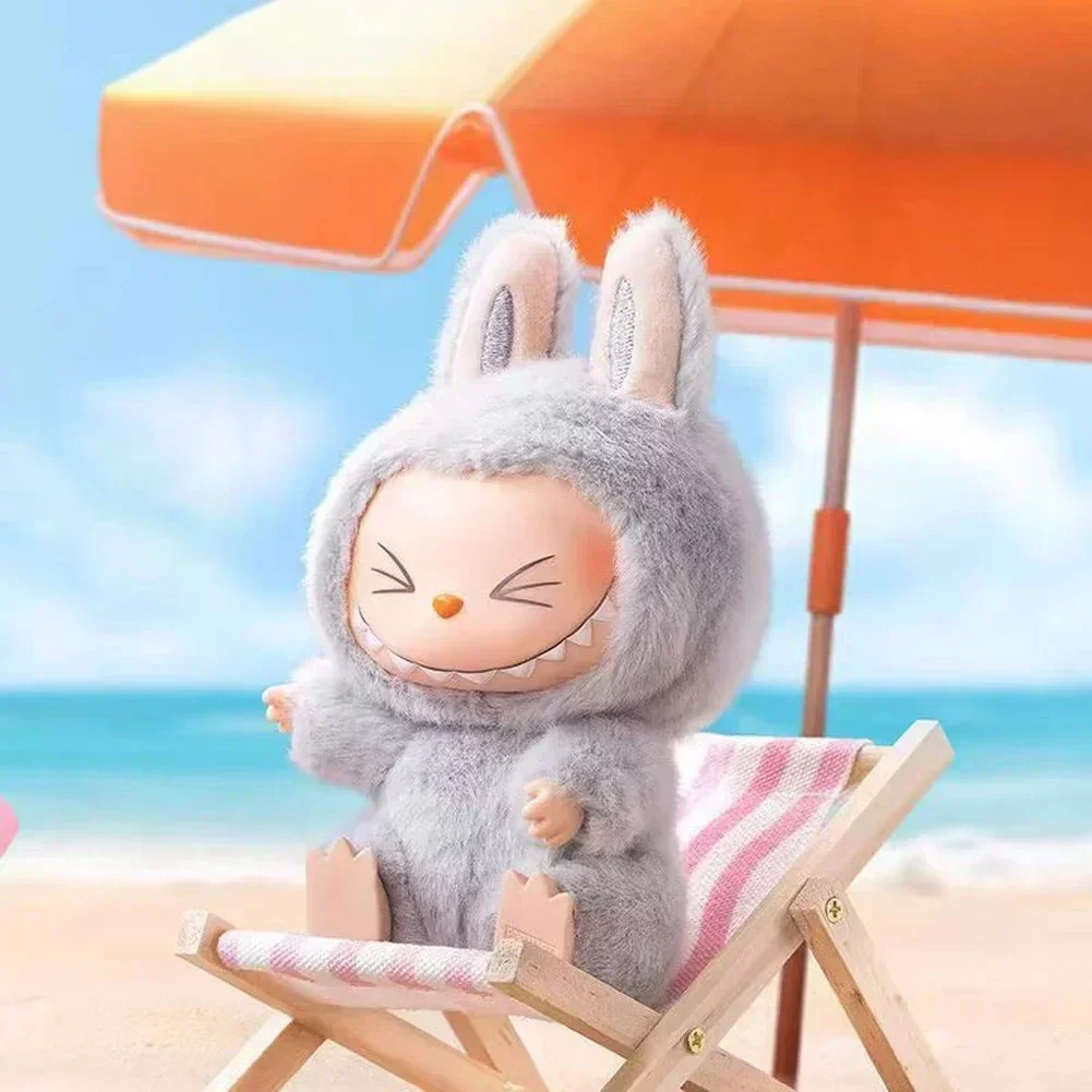 Cute For Labubu The Monsters Doll Blind Box Heart-Moving Macaron Mokoko Anime Figures Guess Bag Hanging Pendant Gift