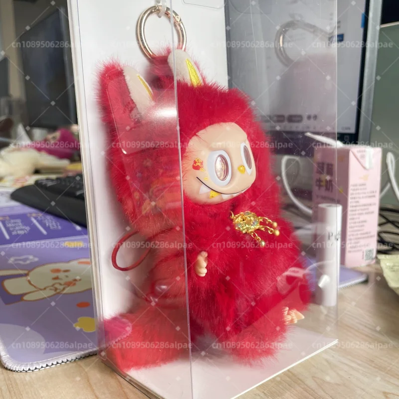 2025 Hot Selling Labubu Pink Luck Change Handmade Modification Cute Doll Replica Desktop Decoration Trendy Decor Holiday Gifts 2025 Hot Selling Labubu Pink Luck Change Handmade Modification Cute Doll Replica Desktop Decoration Trendy Decor Holiday Gifts