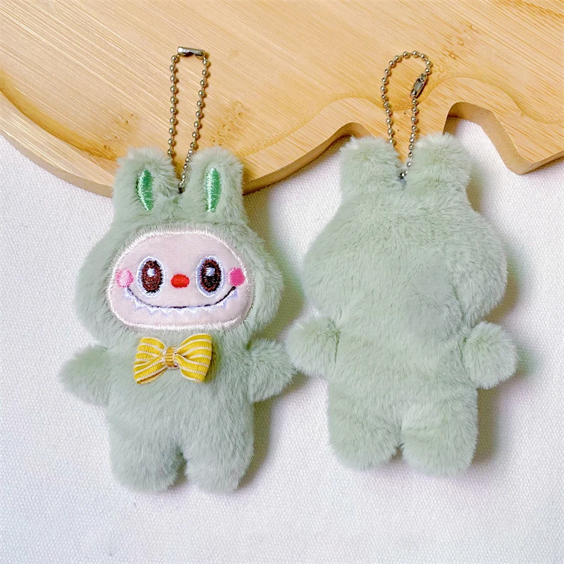 Cartoon Labubu Plush Toys Doll Keychain Kawaii Anime Pendant Keyring Cute Children Girls Birthday Gifts Backpack Hang Cartoon Labubu Plush Toys Doll Keychain Kawaii Anime Pendant Keyring Cute Children Girls Birthday Gifts Backpack Hang