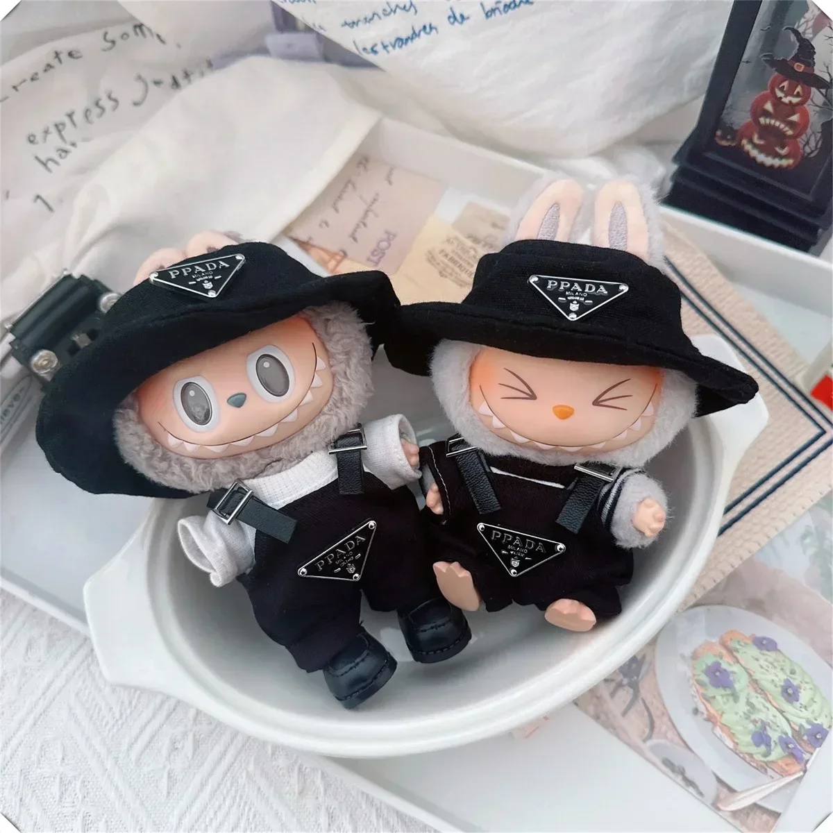 For 17cm Labubus Mini Doll Clothes Outfit Hat Clothes Shoes Labubu II Doll Accessories Cultivate Sitting Party Game Toys For 17cm Labubus Mini Doll Clothes Outfit Hat Clothes Shoes Labubu II Doll Accessories Cultivate Sitting Party Game Toys