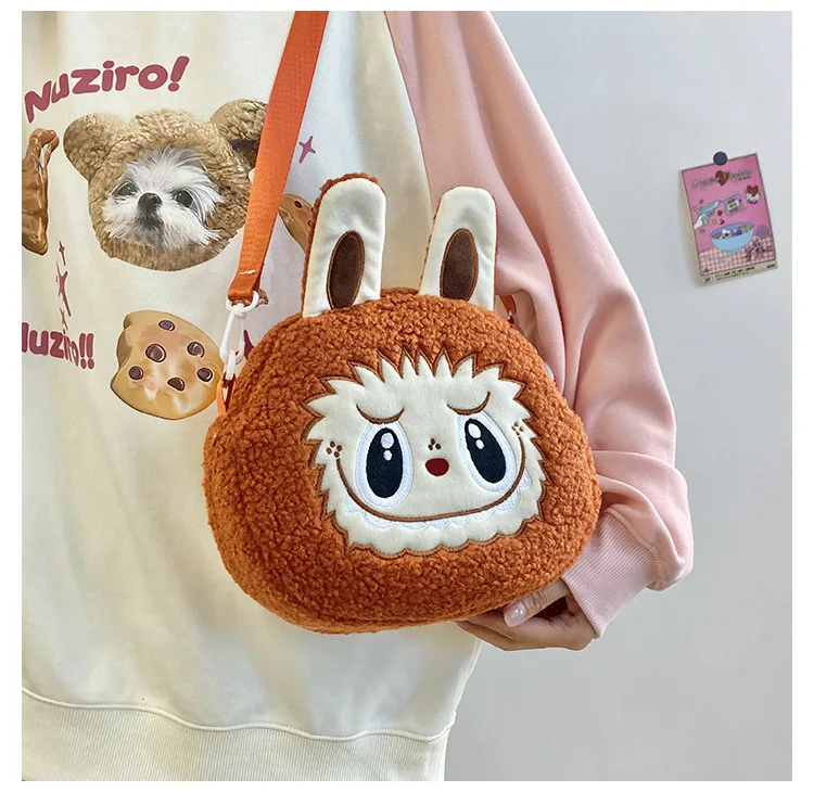 Labu Crossbody Bag Cartoon Backpack Doll Change Plush Bag Children'S Backpack Cartoon Bag Shoulder Bag Handbag Girl Gift Labu Crossbody Bag Cartoon Backpack Doll Change Plush Bag Children'S Backpack Cartoon Bag Shoulder Bag Handbag Girl Gift