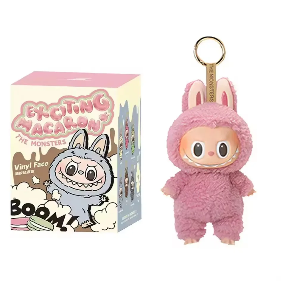High Quality Macaron For Labubu V3 The Monsters Big Into Energy Series Blind Box Vinyl Plush Doll Pendant Gradient Color Gift