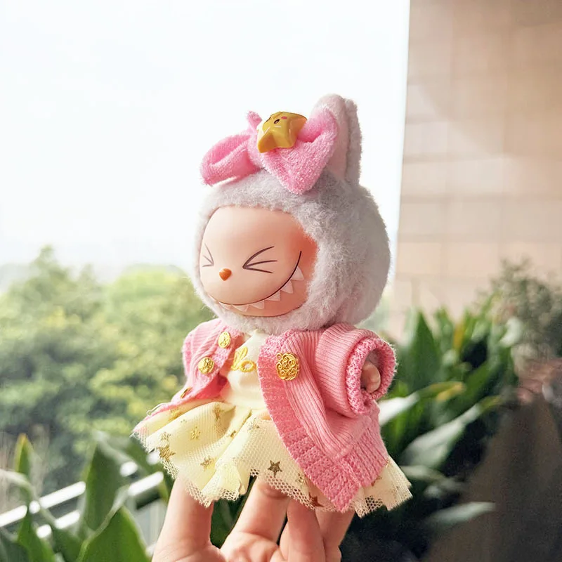 Original 17cm labubu clothes outfit Plush doll clothes Macaron Cute Clothing DIY Kid Gift Clothes Hair accessories v1v2 clothes Original 17cm labubu clothes outfit Plush doll clothes Macaron Cute Clothing DIY Kid Gift Clothes Hair accessories v1v2 clothes