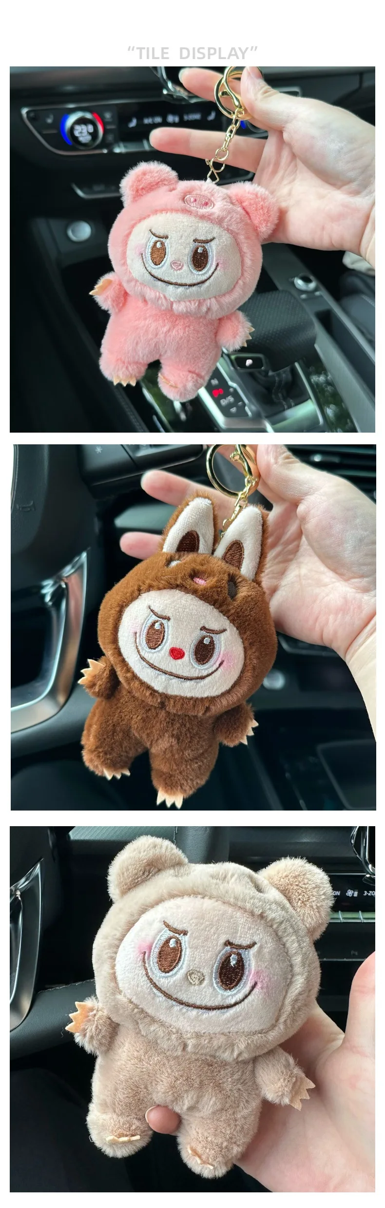LABUBU New Monster Plush Key Chain Bag Decoration Accessories Plush Doll Bag Pendant Decoration Keychain Women Girls Gifts LABUBU New Monster Plush Key Chain Bag Decoration Accessories Plush Doll Bag Pendant Decoration Keychain Women Girls Gifts