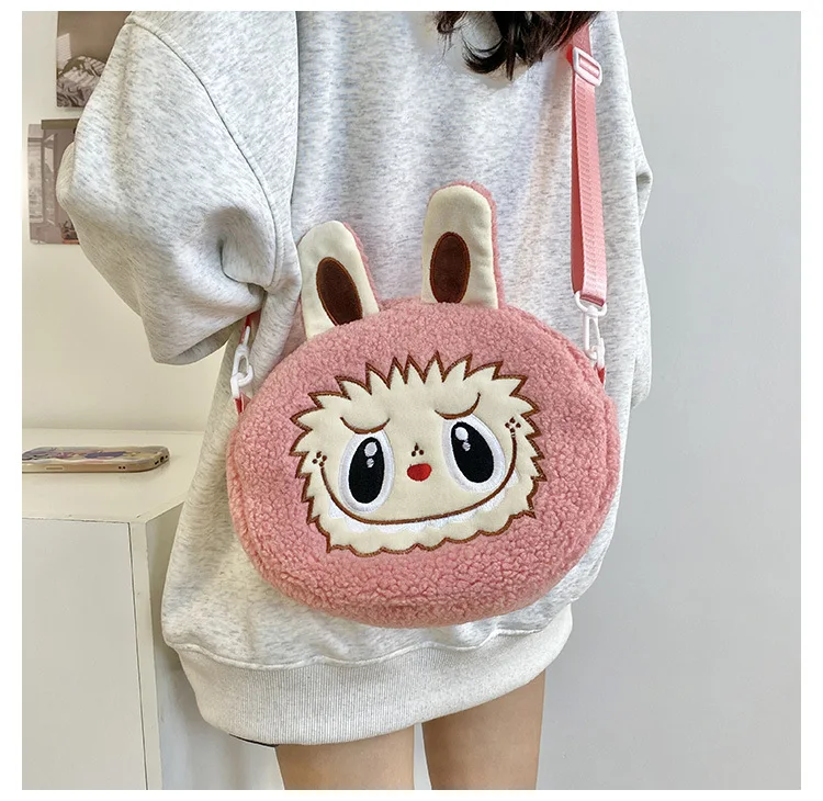 Labu Crossbody Bag Cartoon Backpack Doll Change Plush Bag Children'S Backpack Cartoon Bag Shoulder Bag Handbag Girl Gift Labu Crossbody Bag Cartoon Backpack Doll Change Plush Bag Children'S Backpack Cartoon Bag Shoulder Bag Handbag Girl Gift