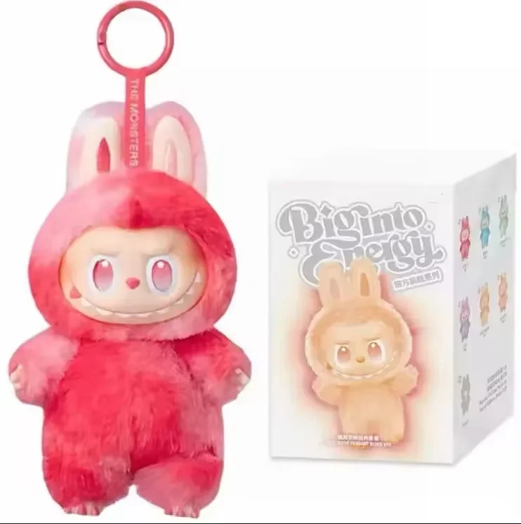 High Quality Macaron For Labubu V3 The Monsters Big Into Energy Series Blind Box Vinyl Plush Doll Pendant Gradient Color Gift