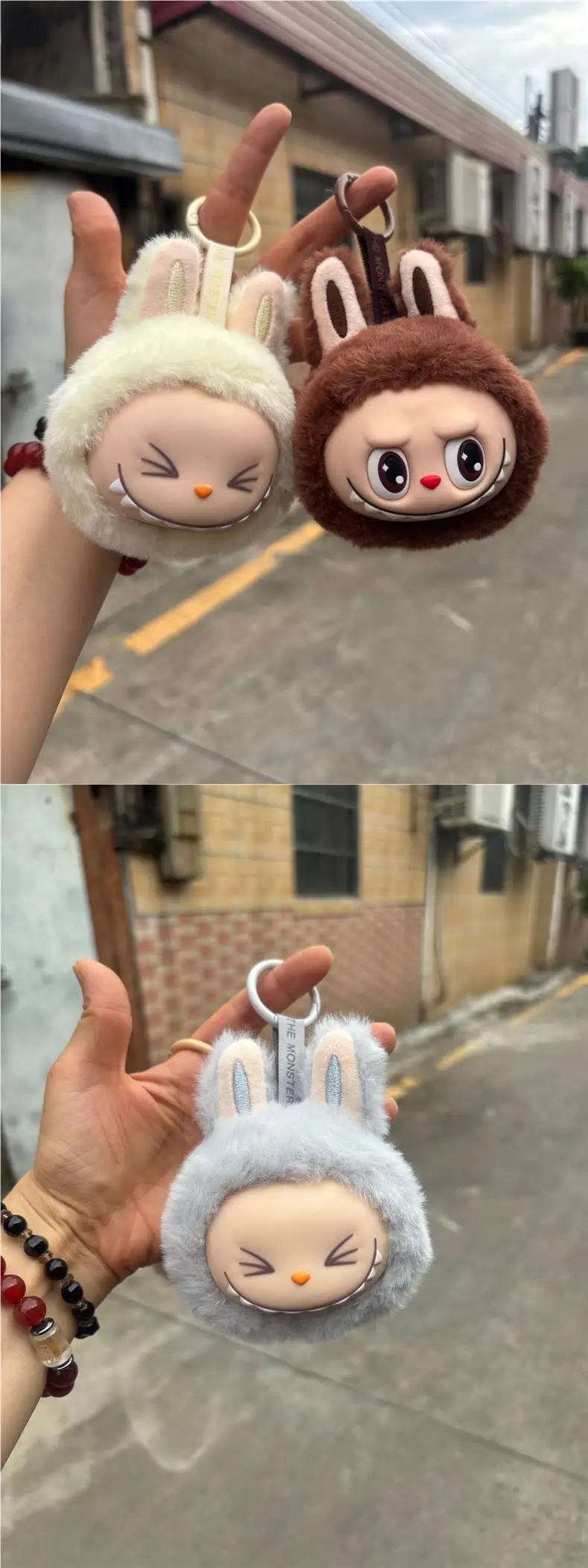 Labubu 2nd Generation Series Multi Color Cute Doll Head Plush Toy Backpack Pendant Keychain Anime Peripheral Mysterious Box Gift