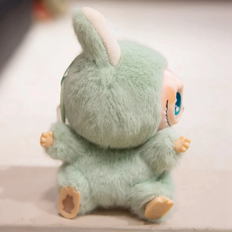15cm Labubu Plush Toy The Monsters Heartbeat Macaron Doll Enamel Face Cute Stuffed Anime Pendant Tabletop Ornament Gift Girl